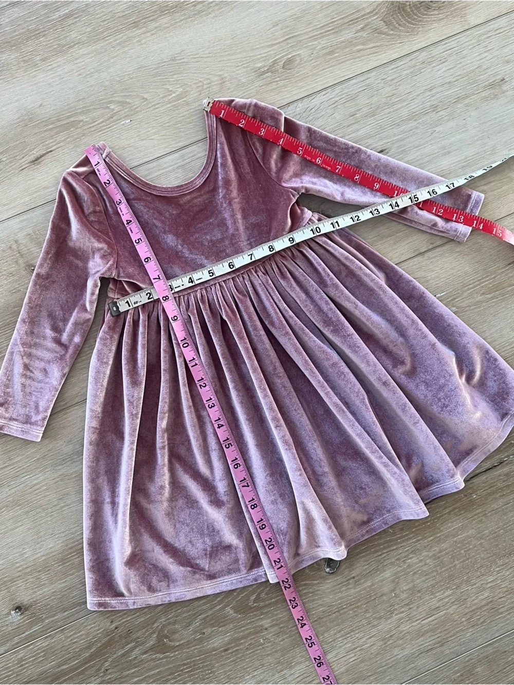 Pink Chicken New York velvet dress + leggings set